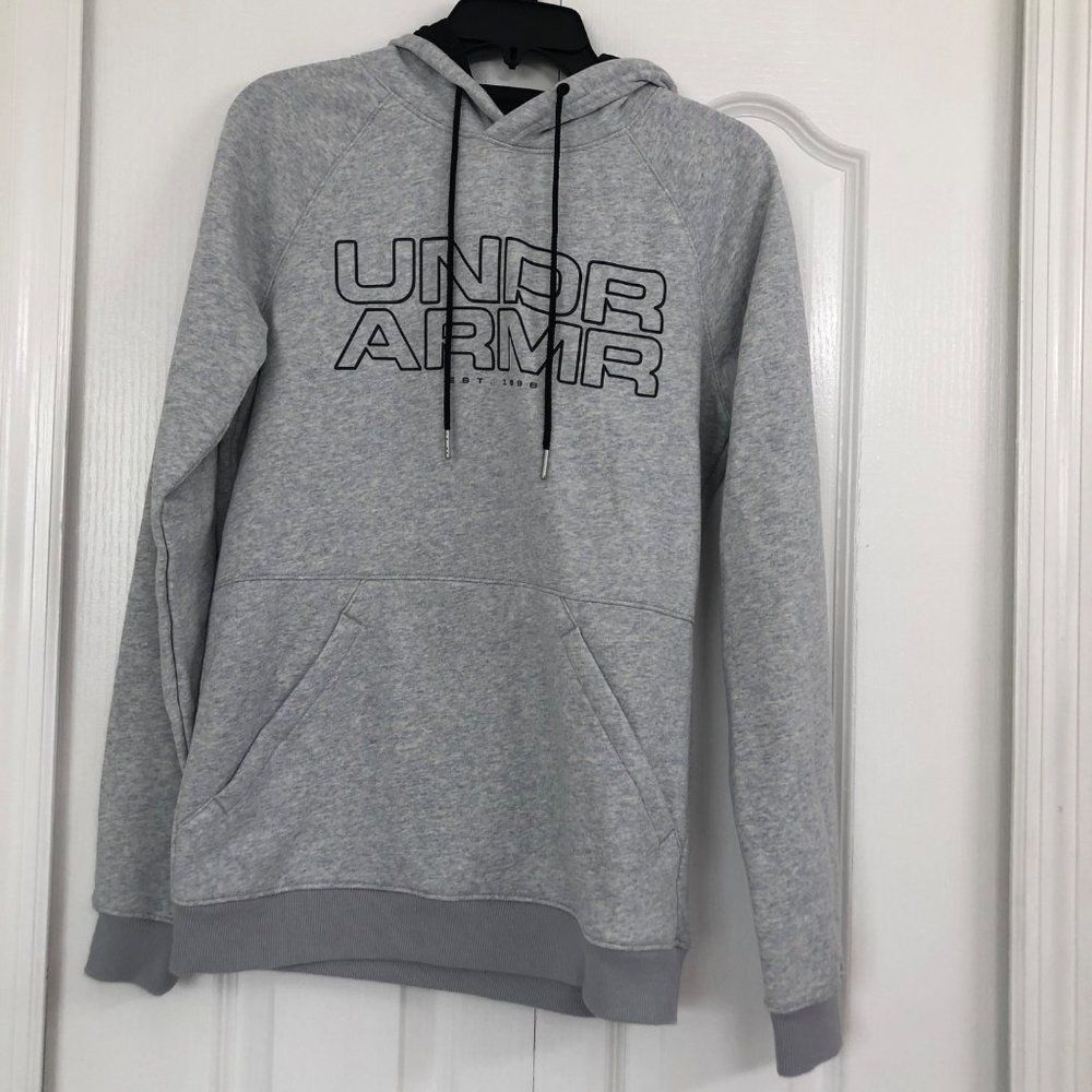 Under Armour Mens coldgear hoodie sweatshirt grey small